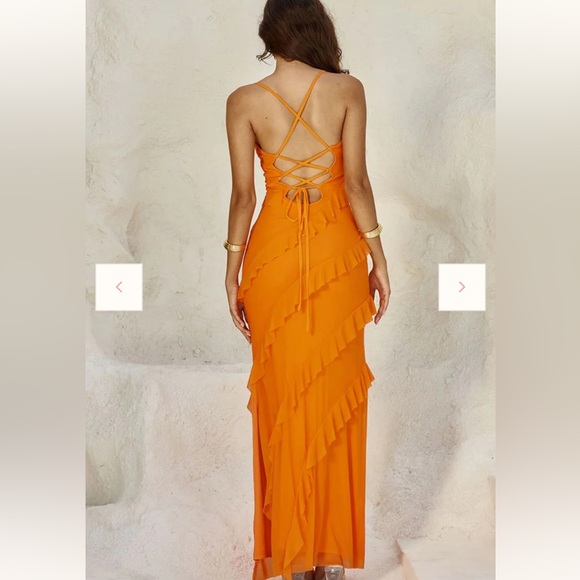 Runaway the label beloved maxi dress in orange - Picture 2 of 4